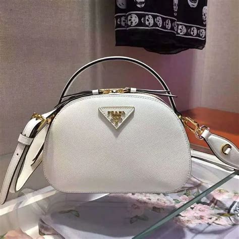 prada odette saffiano white|AAA.